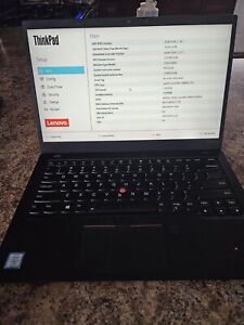 Lenovo ThinkPad X1 Carbon Core i7 7th Gen(For Parts Or Repair)Powers Up And Work