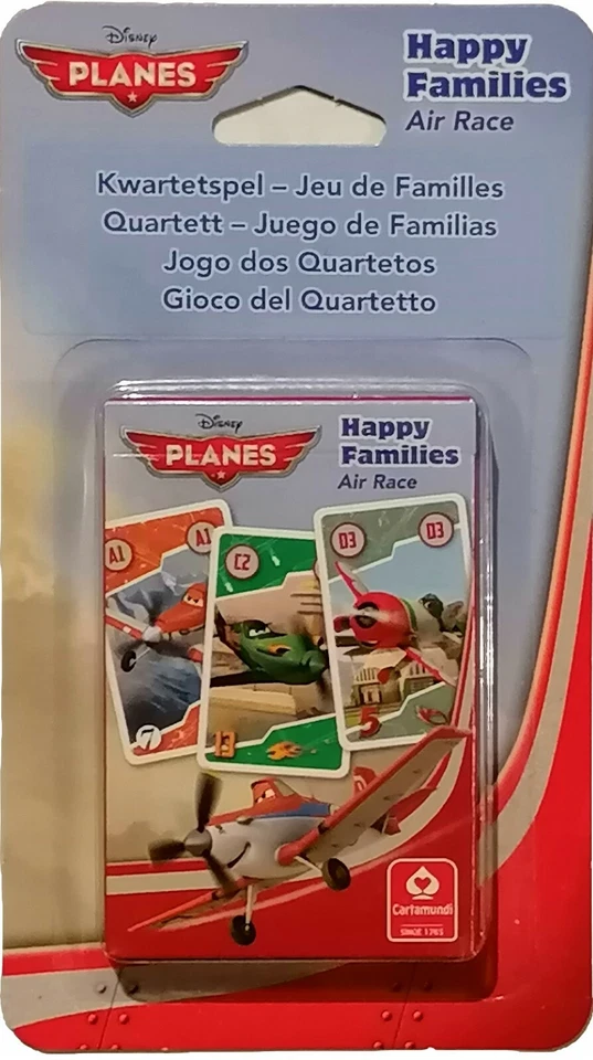 CARTAMUNDI Kartenspiel PLANES Quartett Happy Families 2-4 Spieler NEU
