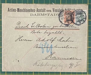 Brief Darmstadt 29.06.1903 nach Hannover -6405 - Bild 1 von 2