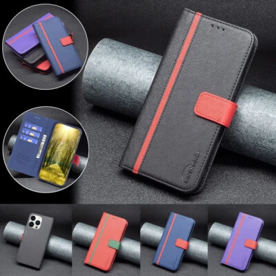 Phone Case For iPhone XS X 11 12 Pro Max Leather Wallet Flip Magnetic With Card  - Image 1 of 4