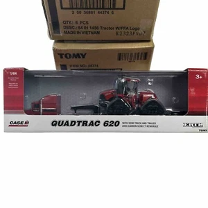 ERTL 1/64 Case IH AFS Connect Steiger 620 Quadtrac, Semi & Lowboy Trailer, 44278 - Picture 1 of 2
