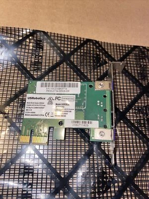 US Robotics USR5638 Fax Modem 56 Kbps V.92 PCI-Express LOW PROFILE BRACKET - Image 1 of 4