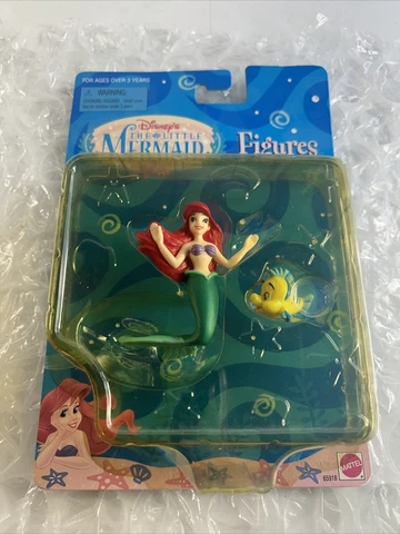 New Disney The Little Mermaid Ariel Princess Flounder Fish Figure Mattel Cover