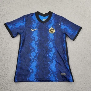 Nike Inter Milano Dri-Fit Shirt Boys 28 Youth Soccer Futbol Jersey Short Sleeve - Picture 1 of 13