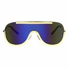 Futuristic Sunglasses Unisex Oversized Shield Frame Mirror Lens Uv 400