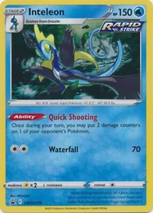 Holo Inteleon - SWSH279 Sword & Shield Promo Pokemon TCG - Picture 1 of 1