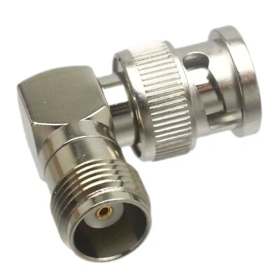 Right angle BNC Male Plug to TNC Female Jack RF Coaxial Adapter Connector - Image 1 of 4