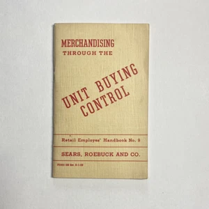 Sears Roebuck & Co 1930s Depression Era Employee Handbook No. 9 - Picture 1 of 6