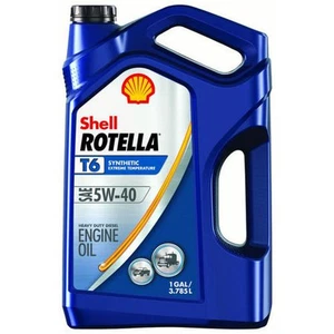 Oil Synthetic Shell Rotella T6 Full Synthetic 5W-40 Diesel Engine Oil, 1 Gallon - Picture 1 of 14