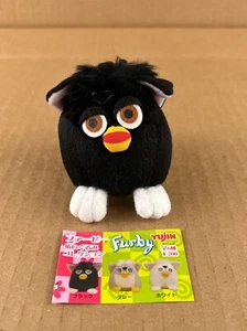 Vintage 1999 Furby Plush Keychain Yujin Tomy Black Size 3" - Picture 1 of 12