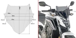 GIVI CUPOLINO HONDA CB650F'17 FUME' A1159 - Picture 1 of 1