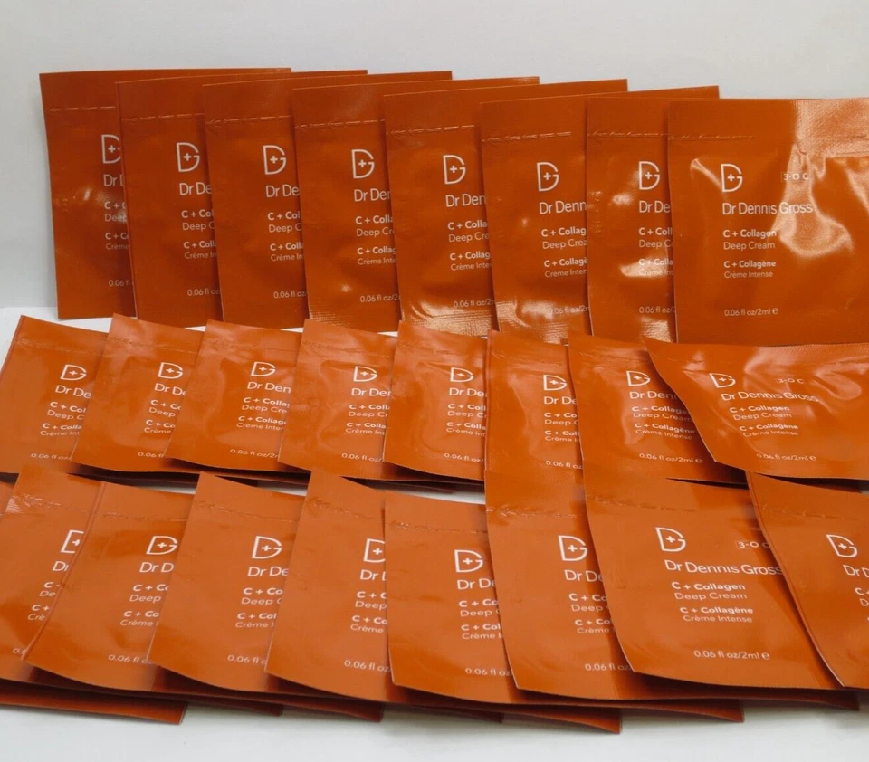 DR DENNIS GROSS C+ COLLAGEN DEEP CREAM 0.06 OZ *LOT OF 25* - Image 1 of 1