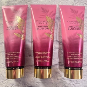 Victoria's Secret Autumn Blossom Fragrant Moisturizing Body Lotion 8 OZ 3 Bottle - Picture 1 of 6