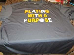 Baseball Playing With A Purpose Athletic Shirt - 2XL - Gray - Picture 1 of 2