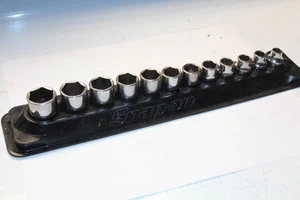 Snap On Tools 12pc 3/8” Drive 6 Point Metric Flank Drive Shallow Socket Set 8-19 - Bild 1 von 5