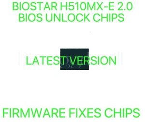 BIOSTAR H510MX-E 2.0, NO PASSWORD FIRMWARE FIXES BIOS CHIP LATEST VERSION - Afbeelding 1 van 1