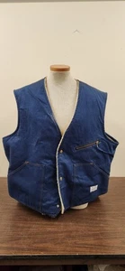 Mens Carter's Vintage Denim Sherpa Lined Vest XXXL - Picture 1 of 17