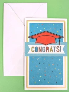CONGRATULATIONS! YOU GRADUATES! Card w/ Envelope Approx 5" x 7" - Picture 1 of 4