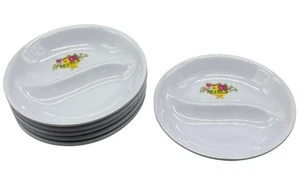 shang ho 6 bandejas de inmersión placas blanco floral 2 lados plástico 4" LEER - Imagen 1 de 5