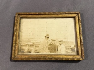 Antikes Foto Rockingham Park mit tollem Epochenrahmen Salem NH Hunderennbahn - Bild 1 von 14