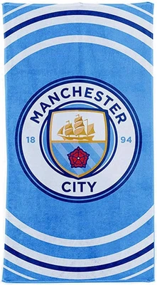 Manchester City F.C Towel Beach Bath Summer cotton MCFC Pulse Official Licensed Foto 1 de 4