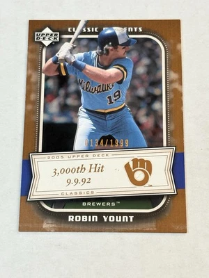 2005 Upper Deck Classics - Classic Moments Robin Yount #CM-RY /1999 - Image 1 of 3