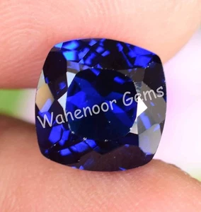 Cojín de benitoita azul natural certificado AAA+ 5,30 quilates Arkansas piedra preciosa suelta - Imagen 1 de 7