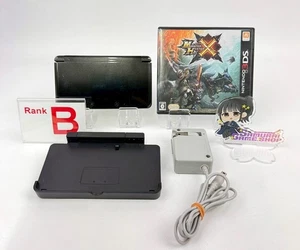 Nintendo 3DS Cosmo Black Console B Rank Japanese Language Only & Accessories 023 - Picture 1 of 24