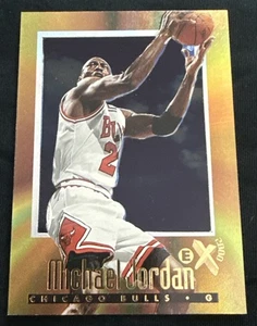 1996-97 Skybox EX 2000 MICHAEL JORDAN GOLD HOLO Acetate #9 RARE SSP - Picture 1 of 2