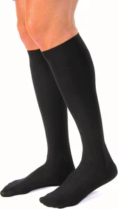 JOBST 113120 forMen Casual Compression Sock, 20-30mmHg, Knee High, Black, Large - Picture 1 of 2