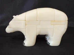 Vintage 1986 AntiPuzzle 3D Eisbär Puzzle Nahnook PKR Corp Made in USA Anleitung - Bild 1 von 13
