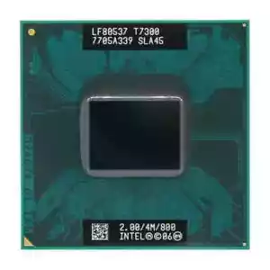 Intel Core 2 DUO T7300 2.0 GHz / 4M / 800 MHz SLAMD SLA45 CPU Processor - TESTED - Picture 1 of 2