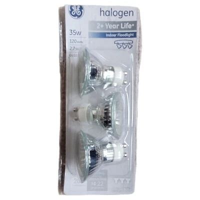 GE Floodlight Bulbs 61142 35-watt 200-Lumen MR16 with GU10 Base 3-Pack - Image 1 of 3