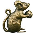 Exquisite Mouse Model Decor Lovely Brass Ornament Office Antique