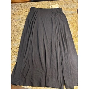 NWT Elie Tahari Black Midi Skirt High Waist A-Line Career Casual Size M - Picture 1 of 7