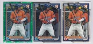 (3) LOTE Esmil Valencia 2024 BOWMAN REFRACTOR BRILLO LUNAR + CROMO + PROSPECTO - Imagen 1 de 1