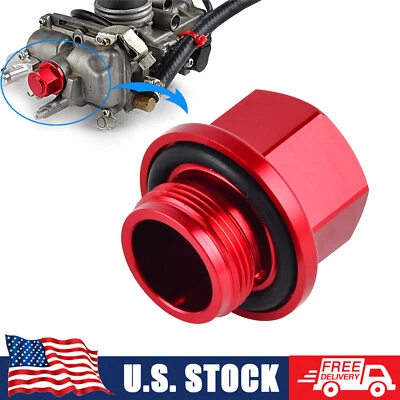 Perno de tapón de drenaje de aceite de carburador Fit Keihin FCR MX para Honda CRF 150 250 450 R X 4 tiempos Foto 1 de 4