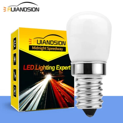 Ruiandsion E12 LED Lampadina Frigorifero Luce Da Tavolo 12V 85-265V Bianco/Caldo - Immagine 1 di 4