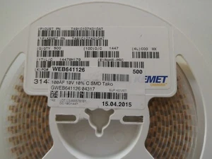 Kemet T491C107K010AT *Fabricación* - Imagen 1 de 1