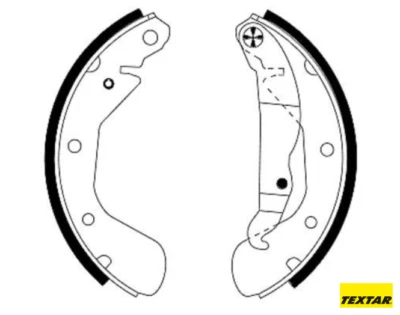 Textar 91044900 Juego de Zapatas para Chevrolet Daewoo Lanos Opel Astra Vectra A - Imagen 1 de 2