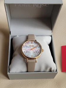 Lola Rose "Celebrating 15 Years" Ladies Quartz Watch Taupe Leather Strap - Picture 1 of 8