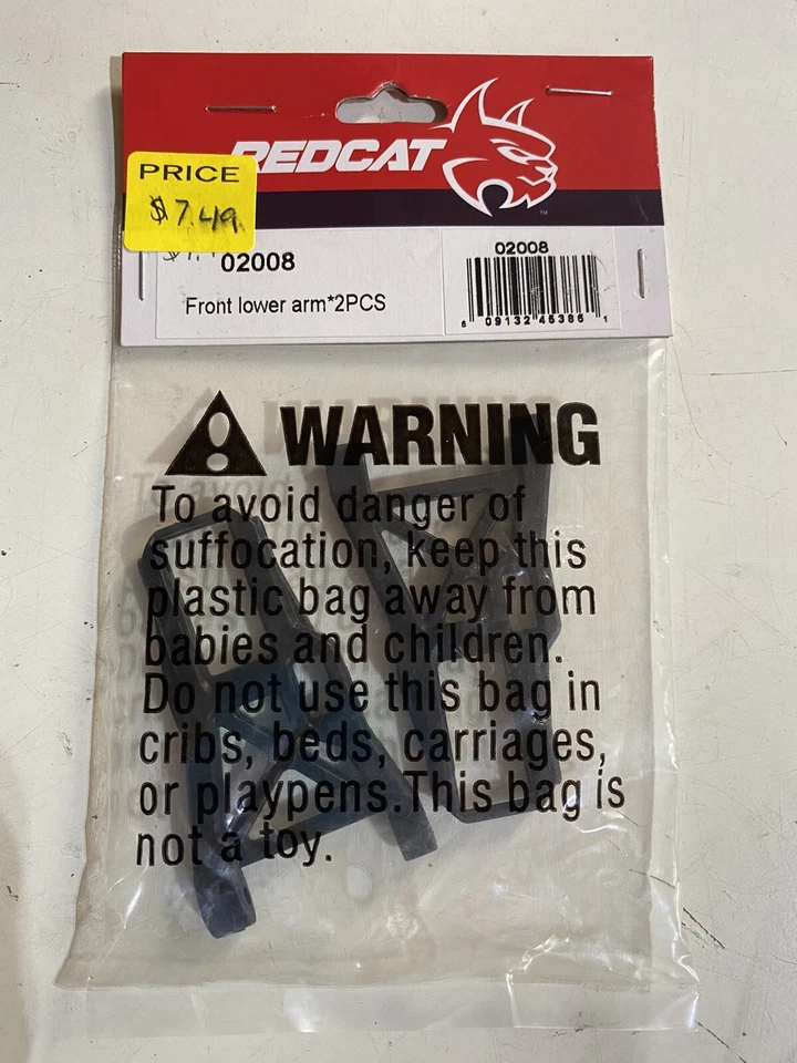 Redcat Racing 02008 Front lower arm*2PCS Fits all: Lightning models Part 02008 - Image 1 of 1