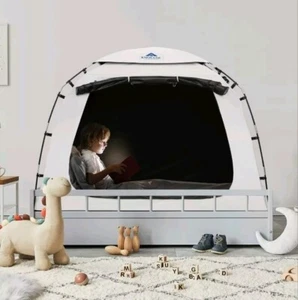 Blackout Twin Bed Tent for Kids, CPC Certified, 99% Blackout Autism Sensory Tent - Picture 1 of 19