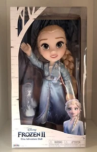 NEW Disney Frozen II 2 Elsa Adventure 14" Blue Eyed Doll Snowflake Snow Boots - Picture 1 of 12