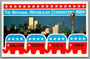 Postcard Dallas Texas c1984 The National Republican Convention RNC Cancels - Picture 1 of 2