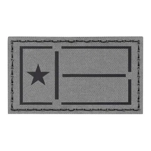 IR Lone Star Texas Flagge Wolf grau grey Infrarot Moral Tactical IFF 2x3 Patch - Bild 1 von 3