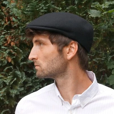 Filz Kappe - Filzcap Driver Cap Flatcap Schirmmütze Wollfilz - 100% Wolle  - Bild 1 von 4