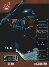 2002 Upper Deck 40-Man Electric Rainbow Baseball Card #150 Wil Cordero /40