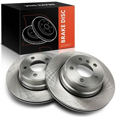 Rotores de freno de disco del lado del conductor y del pasajero traseros 2 piezas para BMW X5 2002 2003 04-06 Foto 1 de 4