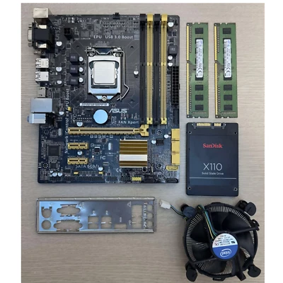COMBO ASUS B85M-G Motherboard With i3-4160 CPU 8GB Ram 128GB SSD - Image 1 of 4